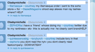 Illustration for article titled Courtney Love's Alter Ego Twitter Accounts Don't Get Along